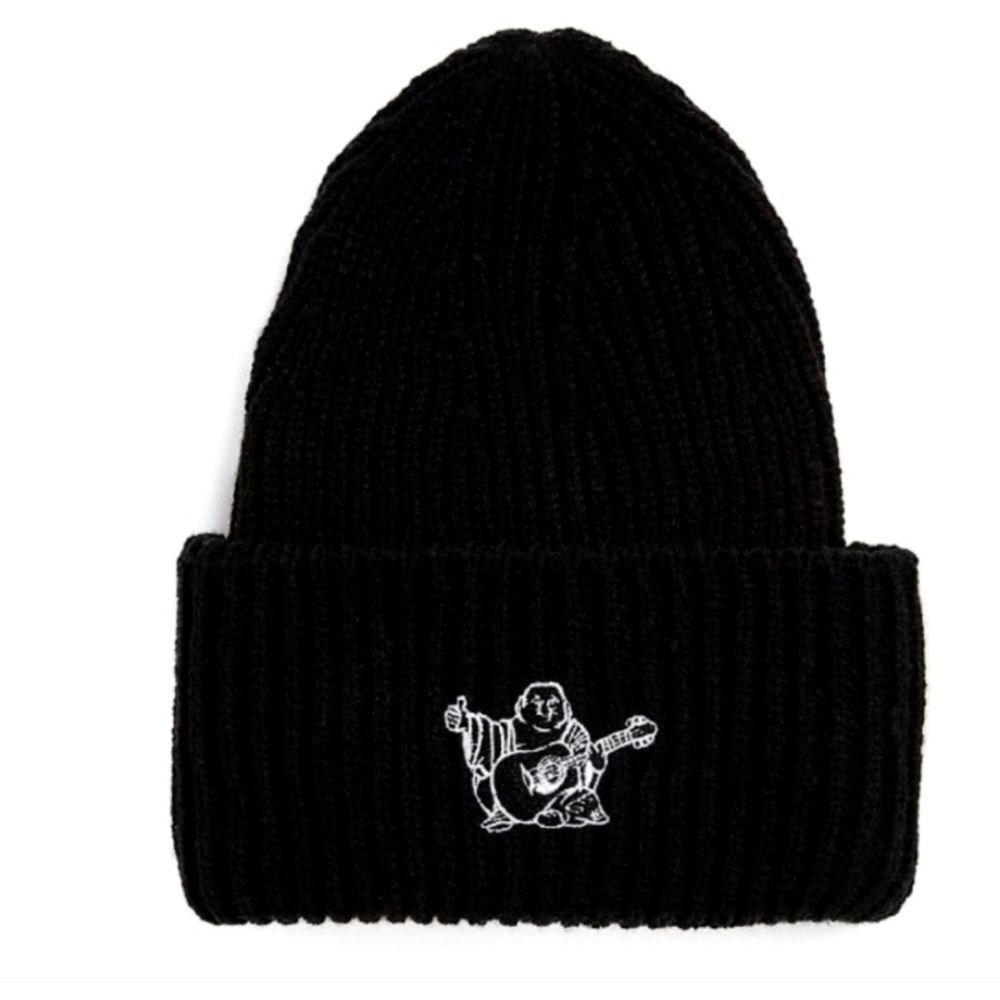 True Religion Buddha Logo Flip Beanie‎ - Picture 2 of 5